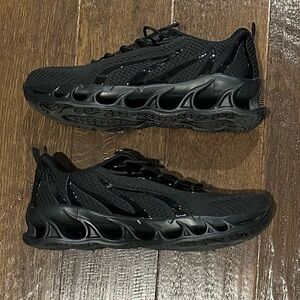 Softsfeel Men's Relieve Foot Pain Perfect Walking Shoes - Black